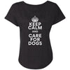 Keep Calm And Care For Dogs Slouchy Tee