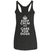 Keep Calm And Care For Dogs Triblend Tank