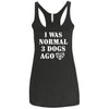 I Was Normal 3 Dogs Ago Triblend Tank