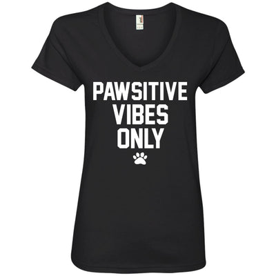 Pawsitive Vibes Only V-Neck Tee