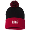 Dogs Because People Suck Knit Pom Beanie