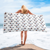 French Weiner Dog Beach Towel