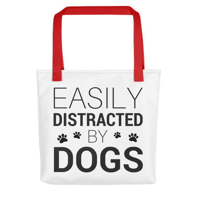 Easily Distracted By Dogs Tote bag