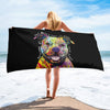 Pit Bulls Will Steal Your Heart Beach Towel
