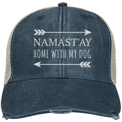 Namast'ay Home With My Dog Trucker Cap