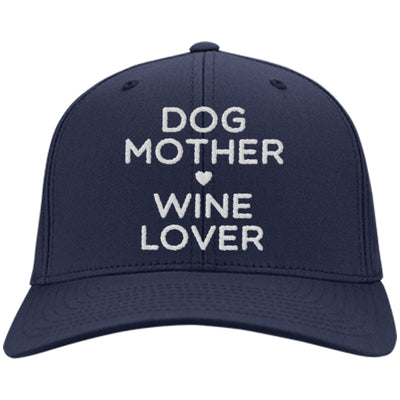 Dog Mother, Wine Lover Twill Cap