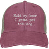 Hold My Beer I Gotta Pet This Dog Trucker Cap