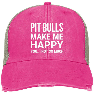 Pit Bulls Make Me Happy, You Not So Much Trucker Cap