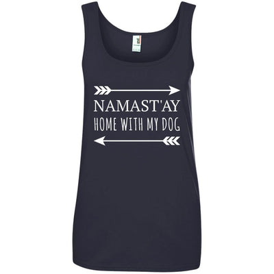Namastay Home With My Dog Cotton Tank