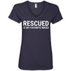 Rescued Is My Favorite Breed V-Neck Tee