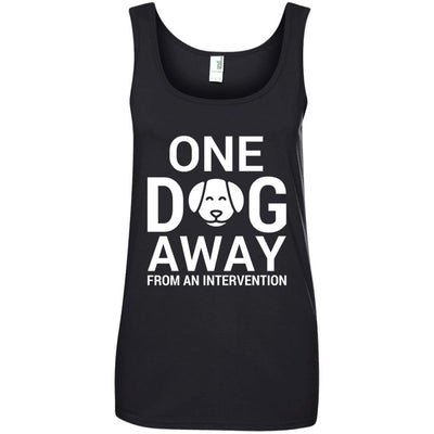 One Dog Away From An Intervention Cotton Tank