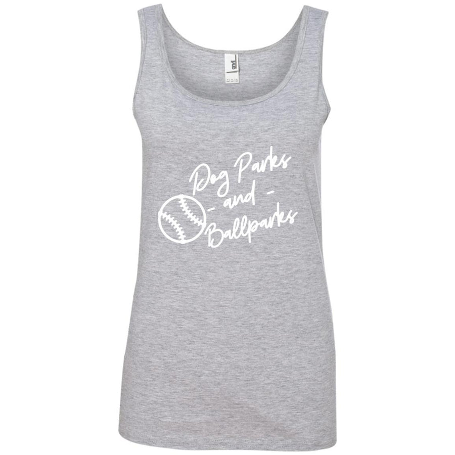 Dog Parks And Ballparks Cotton Tank