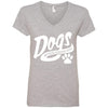 Dogs Because Humans Suck V-Neck Tee