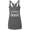 Easily Distracted By Dogs Triblend Tank