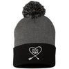Dog Mom Knit Pom Beanie