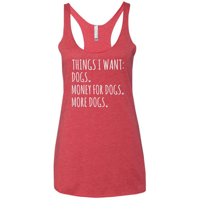 Things I Want Triblend Tank