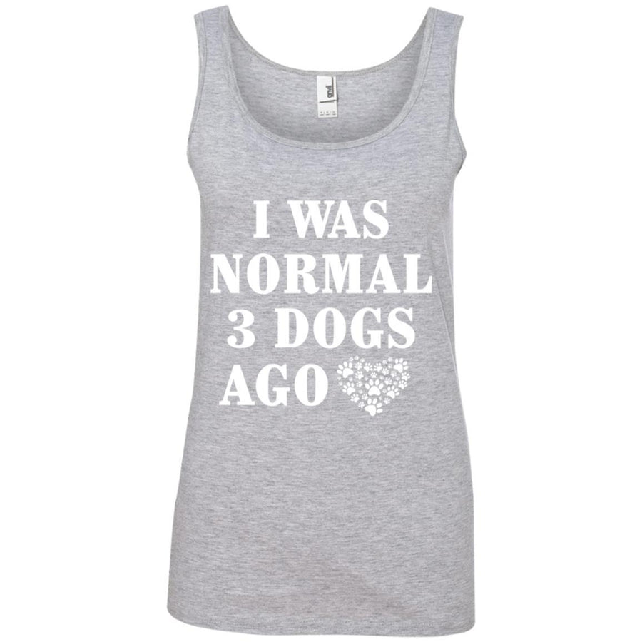 I Was Normal 3 Dogs Ago Cotton Tank