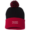 Dog People Are Awesome Knit Pom Beanie