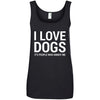 I Love Dogs, It's People Who Annoy Me Cotton Tank