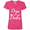 Dogs Over Dudes V-Neck Tee
