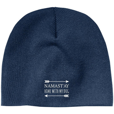 Namast'ay Home With My Dog Classic Beanie