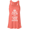 Keep Calm And Care For Dogs Flowy Tank