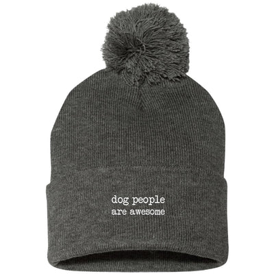 Dog People Are Awesome Knit Pom Beanie