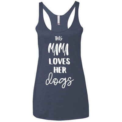 This Mama Loves Her Dog Triblend Tank