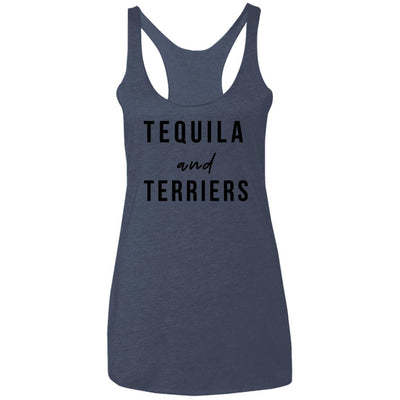 Tequila and Terriers Triblend Tank