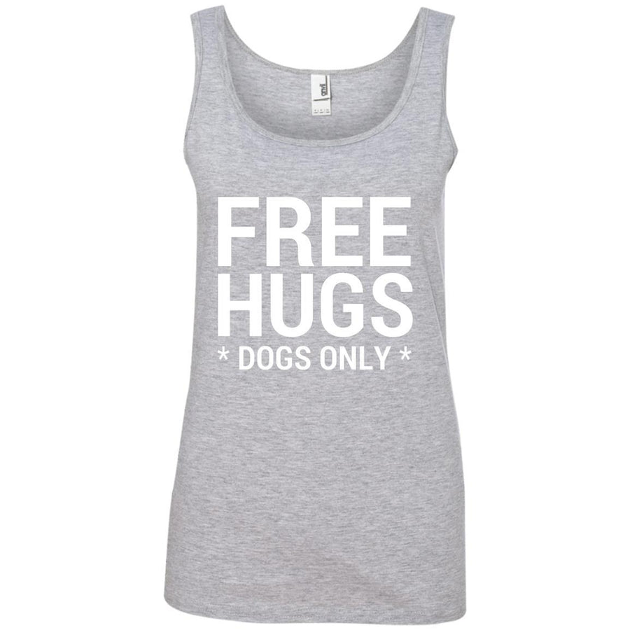 Free Hugs Dogs Only Cotton Tank