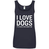 I Love Dogs, It's People Who Annoy Me Cotton Tank