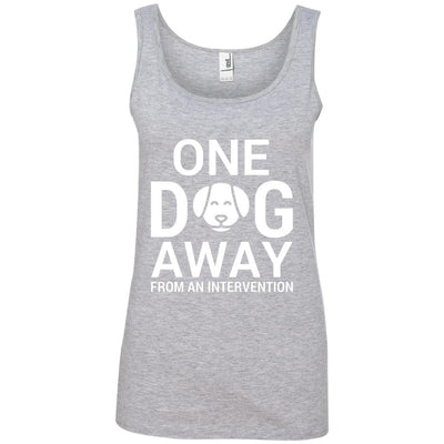 One Dog Away From An Intervention Cotton Tank