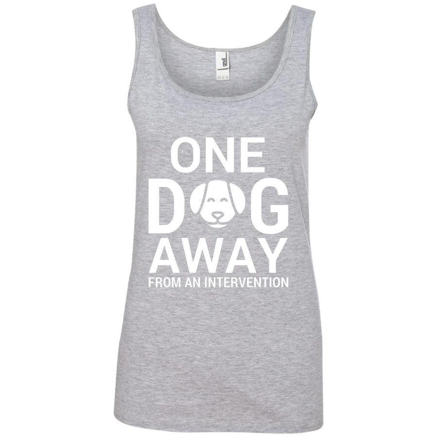 One Dog Away From An Intervention Cotton Tank