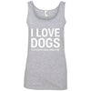 I Love Dogs, It's People Who Annoy Me Cotton Tank