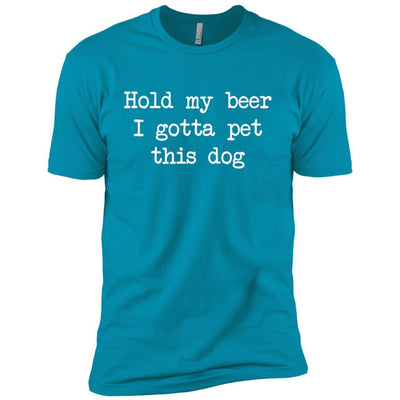 Hold My Beer I Gotta Pet This Dog Premium Tee