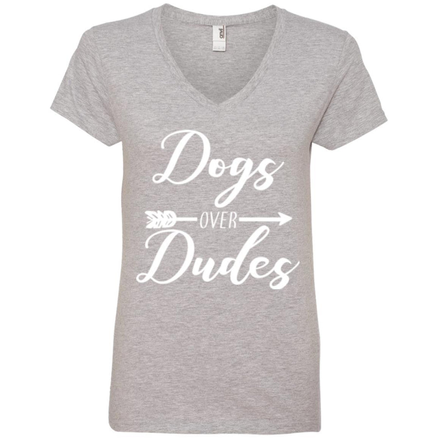 Dogs Over Dudes V-Neck Tee