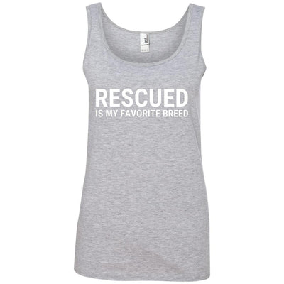 Rescued Is My Favorite Breed Cotton Tank