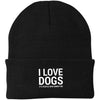I Love Dogs, It's People Who Annoy Me Knit Beanie