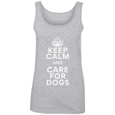 Keep Calm And Care For Dogs Cotton Tank