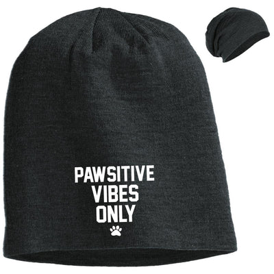 Pawsitive Vibes Only Slouchy Beanie