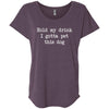 Hold My Drink I Gotta Pet This Dog Slouchy Tee