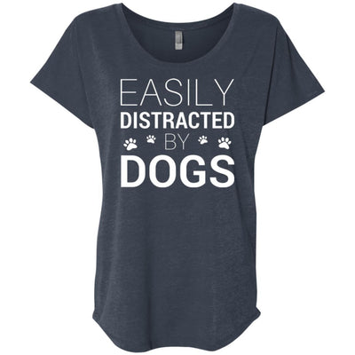 Easily Distracted By Dogs Slouchy Tee