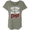 Just Here To Pet All The Dogs Slouchy Tee