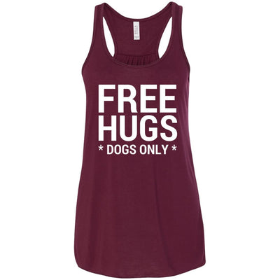 Free Hugs Dogs Only Flowy Tank