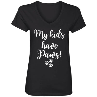 My Kids have Paws V-Neck Tee