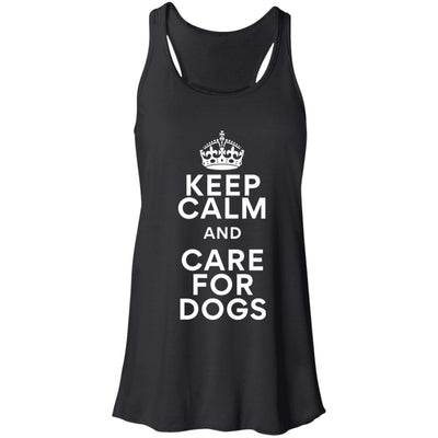 Keep Calm And Care For Dogs Flowy Tank