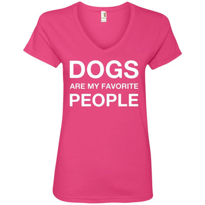 Dogs Are My Favorite People V-Neck Tee