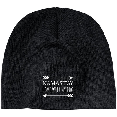 Namast'ay Home With My Dog Classic Beanie