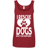 I Rescue Dogs What's Your Superpower Cotton Tank
