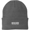 Rescued Is My Favorite Breed Knit Beanie